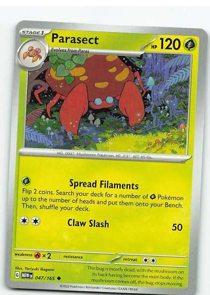 Parasect 047/165 - Scarlet & Violet—151 #047/165