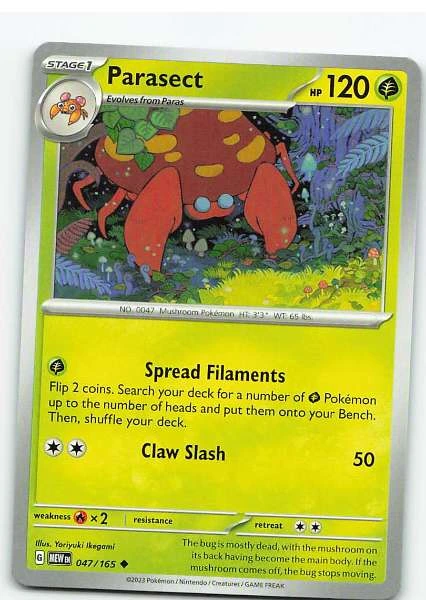 Parasect 047/165 - Pokémon 151 #047/165