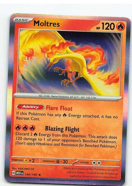 Moltres 146/165 Holo - Scarlet & Violet—151 #146/165