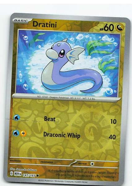 Dratini 147/165 Reverse Holo - Scarlet & Violet—151 #147/165