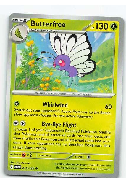 Butterfree 012/165 - Pokémon Scarlet & Violet—151 #012/165