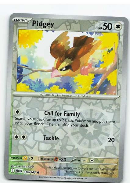 Pidgey 016/165 Reverse Holo - Scarlet & Violet—151 #016/165