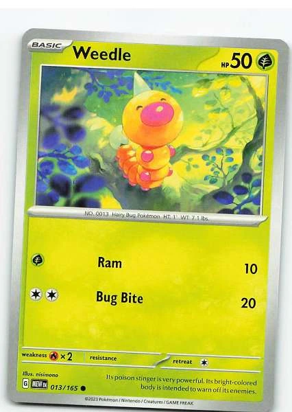 Weedle 013/165 - Pokémon Scarlet & Violet—151 #013/165