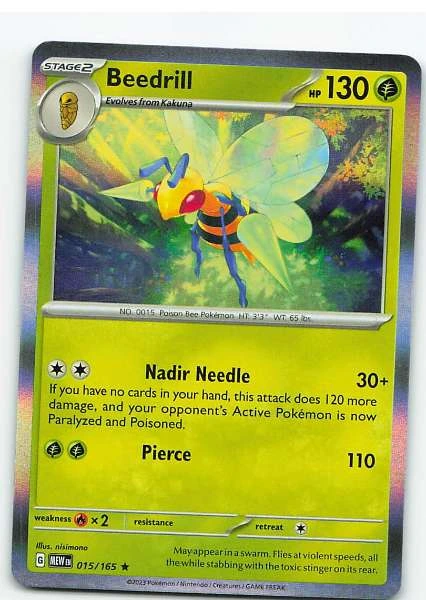 Beedrill 015/165 Holo - Pokémon Scarlet & Violet: 151 #015/165