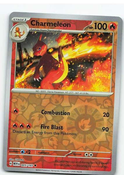 Charmeleon Reverse Holo - Scarlet & Violet—151 #005/165