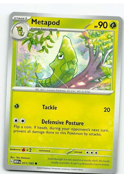 Metapod 011/165 - Scarlet & Violet—151 #011/165