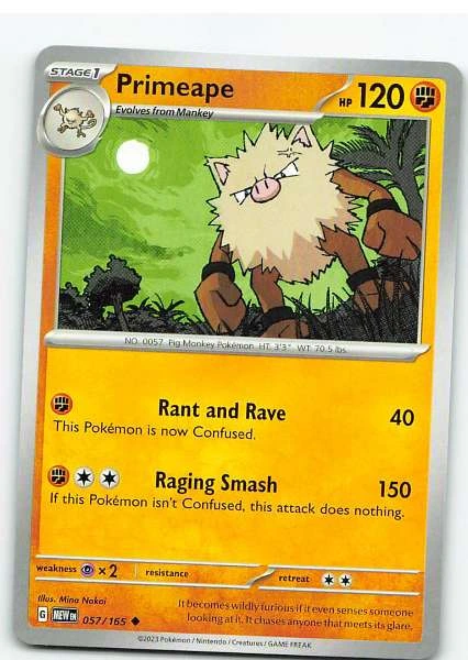 Primeape 057/165 - Pokémon Scarlet & Violet: 151 #057/165