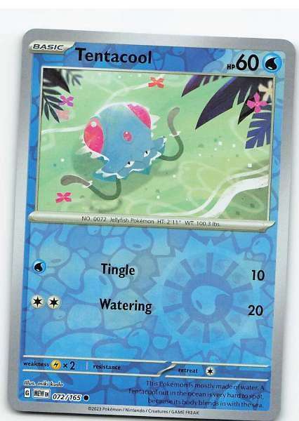 Tentacool 072/165 Reverse Holo - Scarlet & Violet—151 #072/165