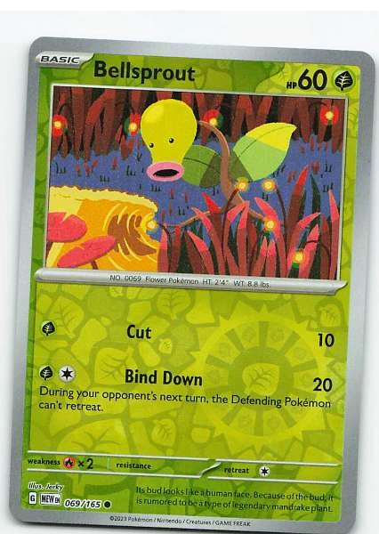 Bellsprout 069/165 Reverse Holo - Pokémon Scarlet & Violet-151 #069/165