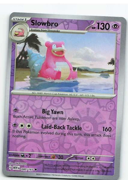 Slowbro 080/165 Reverse Holo - Scarlet & Violet—151 #080/165