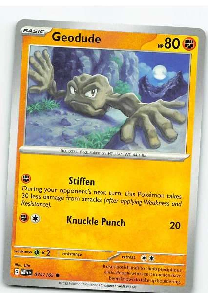 Geodude 074/165 - Scarlet & Violet—151 #074/165
