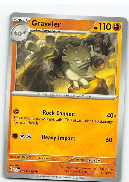 Graveler - Scarlet & Violet—151 #075/165