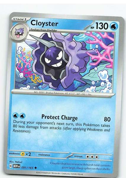 Cloyster 091/165 - Scarlet & Violet—151 #091/165