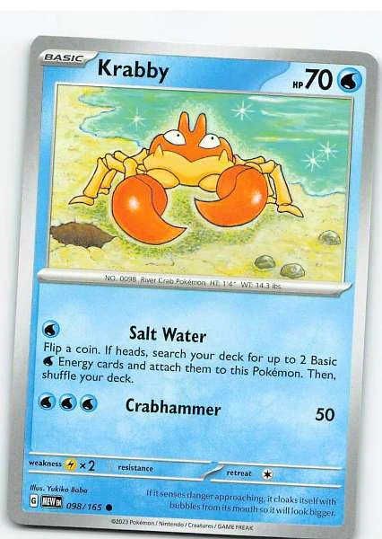 Krabby 098/165 - Pokemon Scarlet & Violet-151 #098/165