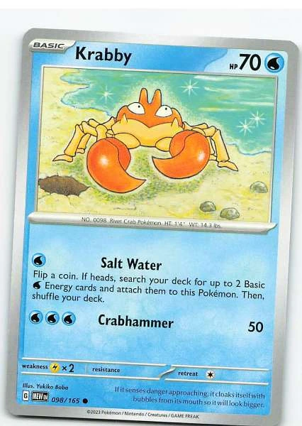 Krabby 098/165 - Pokémon Scarlet & Violet: 151 #098/165