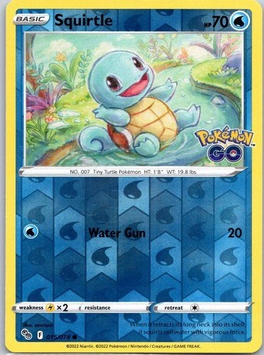Squirtle Reverse Holo - Pokémon GO #015/078