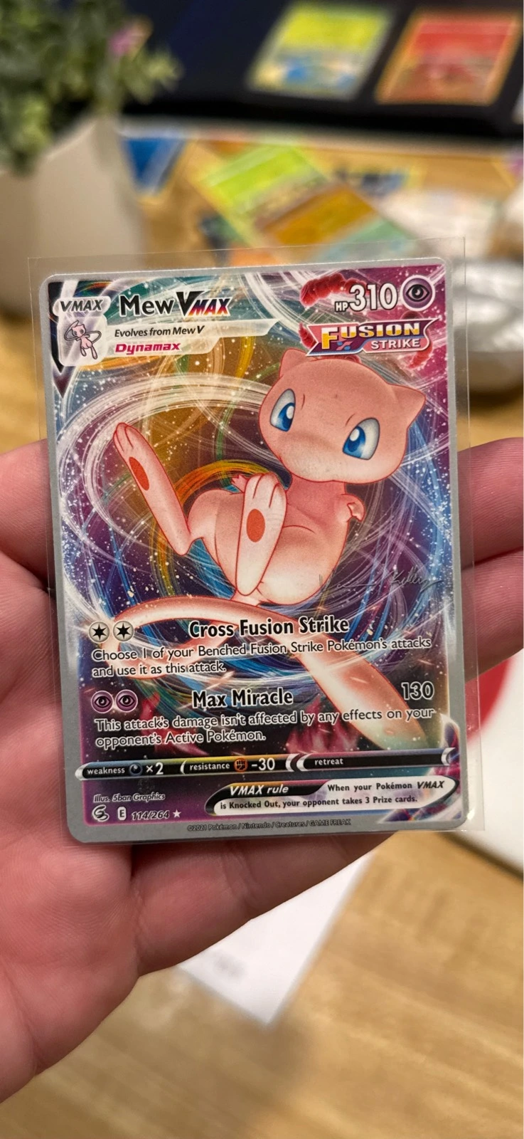 Mew VMAX World championship variant - Fusion Strike #114/264