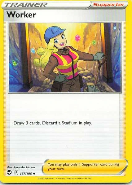 Worker - Silver Tempest #167/195