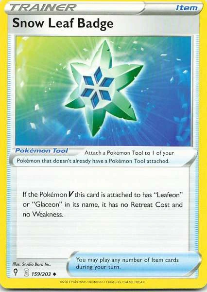 Snow Leaf Badge - Evolving Skies #159/203