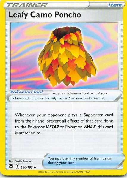 Leafy Camo Poncho - Silver Tempest #160/195