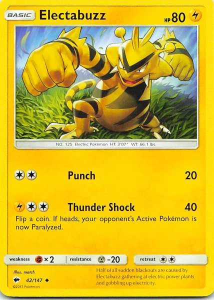 Electabuzz - Burning Shadows #42/147