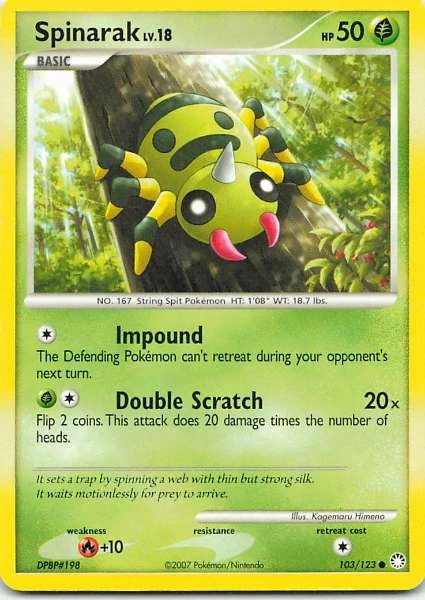 Spinarak - Pokémon Mysterious Treasures #103/123