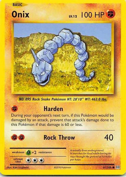Onix - Pokémon Evolutions #61/108