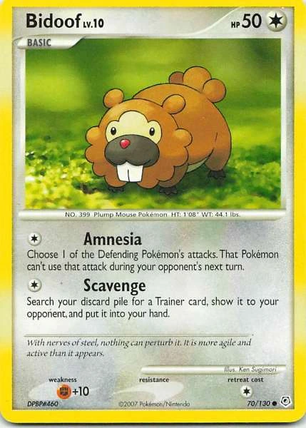 Bidoof - Diamond & Pearl #70/130