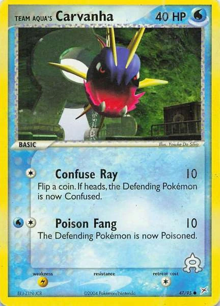 Team Aqua's Carvanha - EX Team Aqua vs Team Magma #47/95