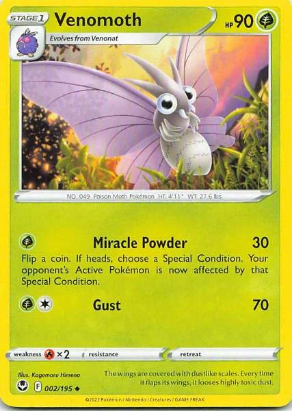 Venomoth - Silver Tempest #002/195