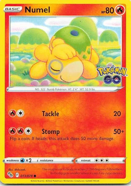 Numel - Pokémon GO #013/078