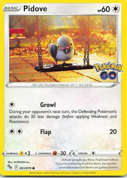 Pidove - Pokémon GO #061/078