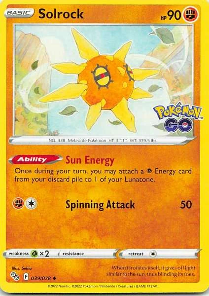 Solrock - Pokémon GO #039/078