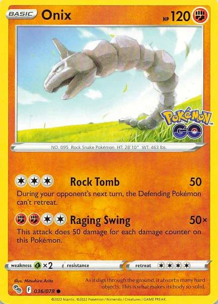 Onix - Pokémon GO #036/078