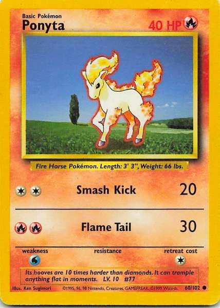 Ponyta - Base Set #60/102