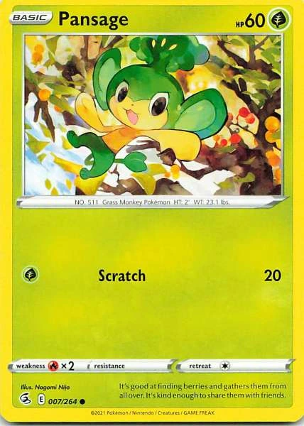 Pansage - Fusion Strike #007/264