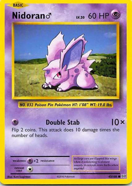 Nidoran♂ - Evolutions #43/108