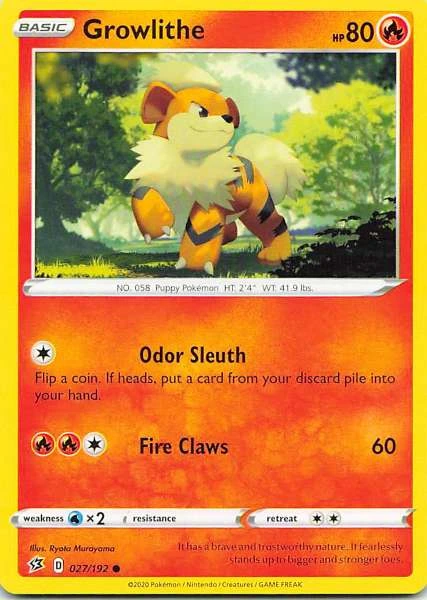 Growlithe - Rebel Clash #027/192