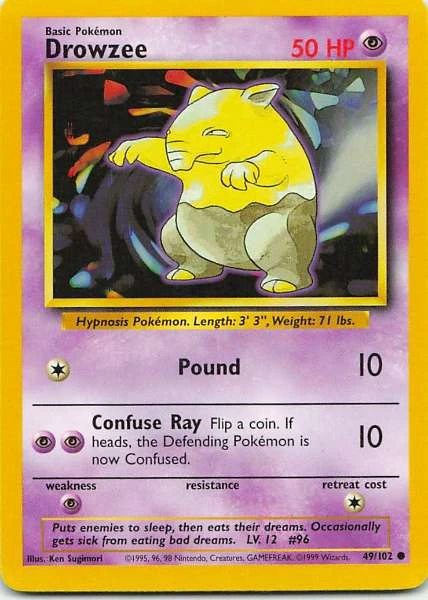 Drowzee - Base Set #49/102