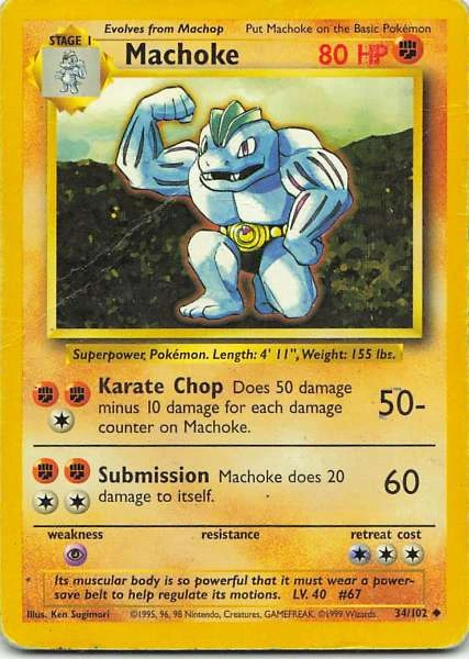 Machoke - Base Set #34/102