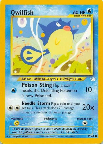 Qwilfish - Neo Discovery #49/64