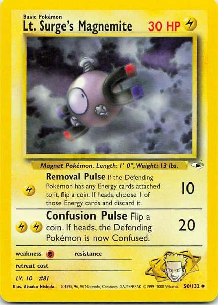 Lt. Surge's Magnemite - Gym Heroes #50/132