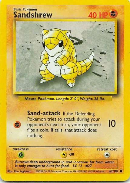 Sandshrew - Fossil #62/102