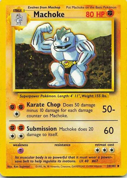 Machoke - Base Set #34/102