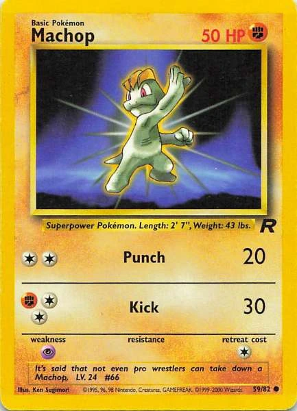 Machop - Pokémon Team Rocket #59/82
