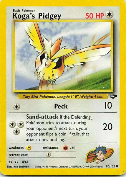 Koga's Pidgey - Gym Challenge #80/132