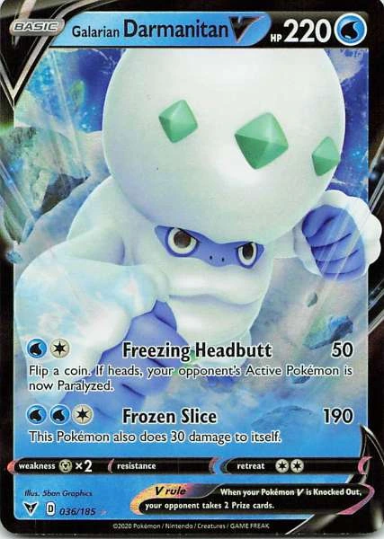 Galarian Darmanitan V - Vivid Voltage #036/185