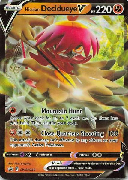 Hisuian Decidueye V - Sword & Shield Black Star Promos #SWSH238