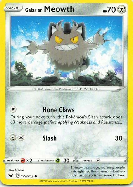 Galarian Meowth - Rebel Clash #127/202