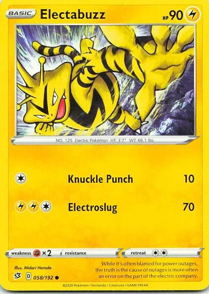 Electabuzz - Rebel Clash #058/192